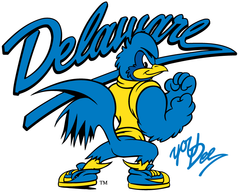 delaware blue hens 1993-pres mascot logo v6 diy fabric transfer